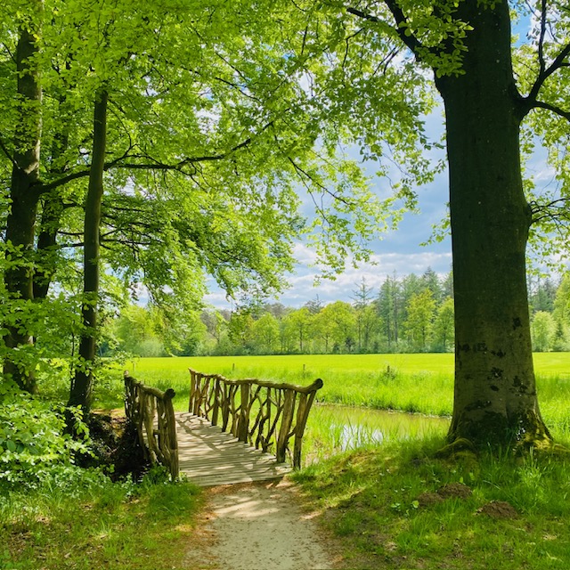 2025_05_Schildervakantie_Klooster_Wandelbruggetje Schildervakantie Klooster Nieuw Sion wandelbrug