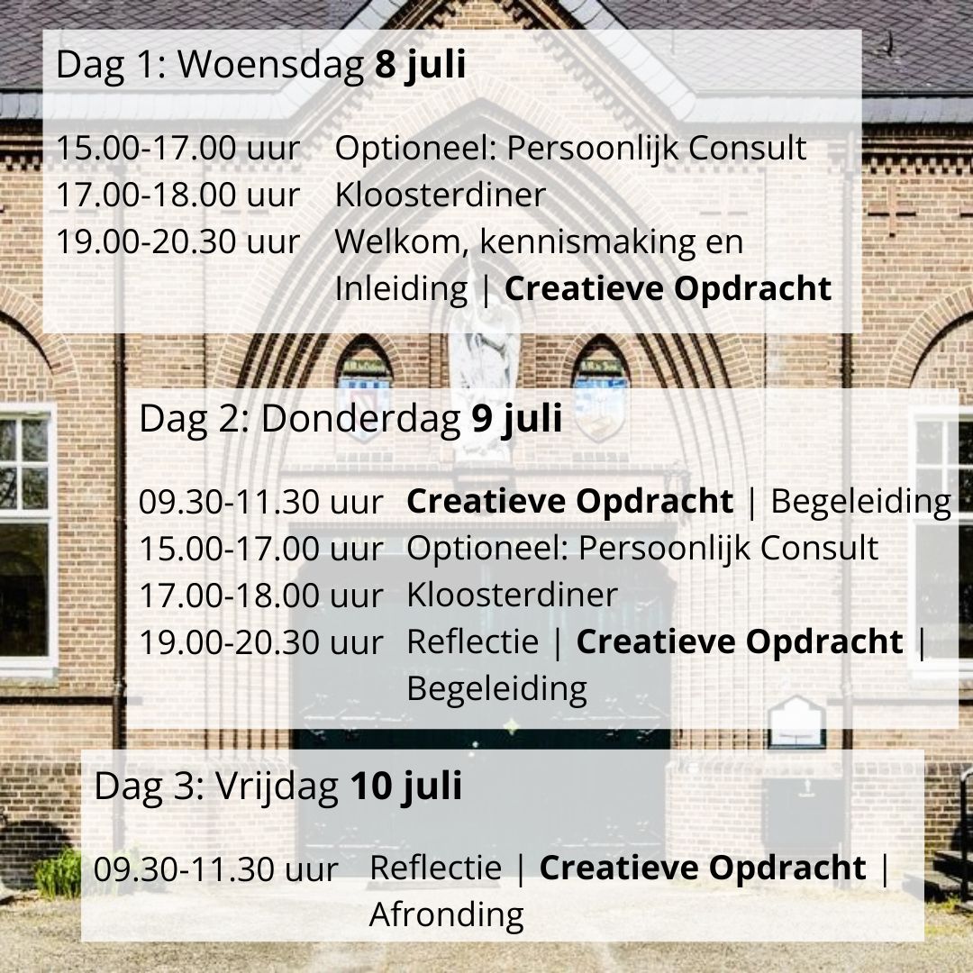 Creatieve Retraite Klooster Nieuw Sion Intuitief Tekenen