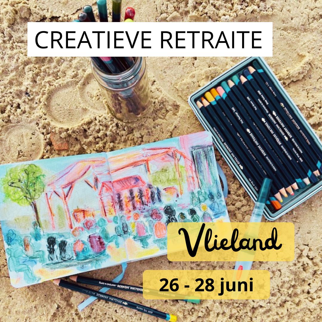 Creatieve retraite intuitief tekenen Vlieland