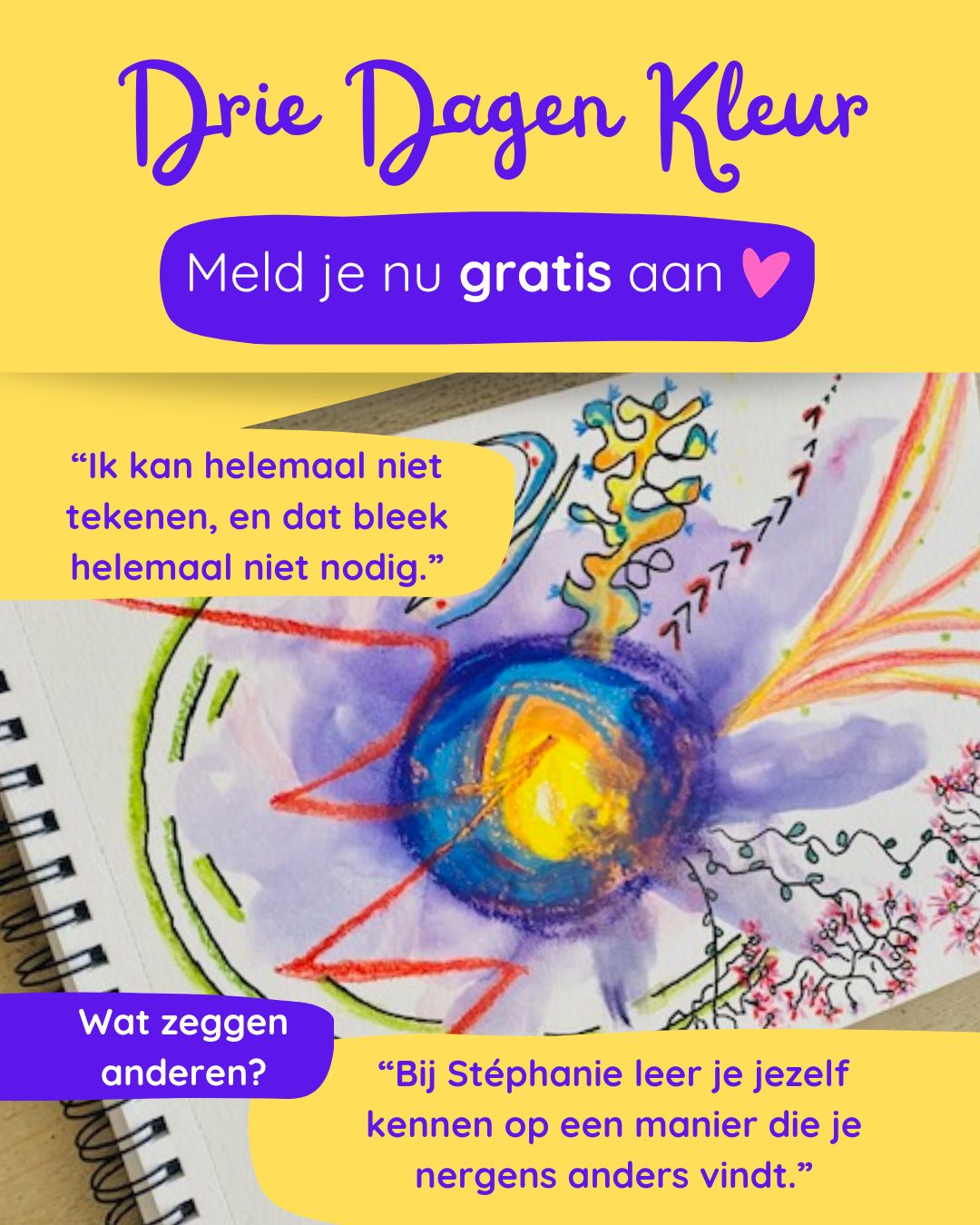 A_Drie Dagen Kleur Drie Dagen Kleur Gratis Intuïtief Tekenen