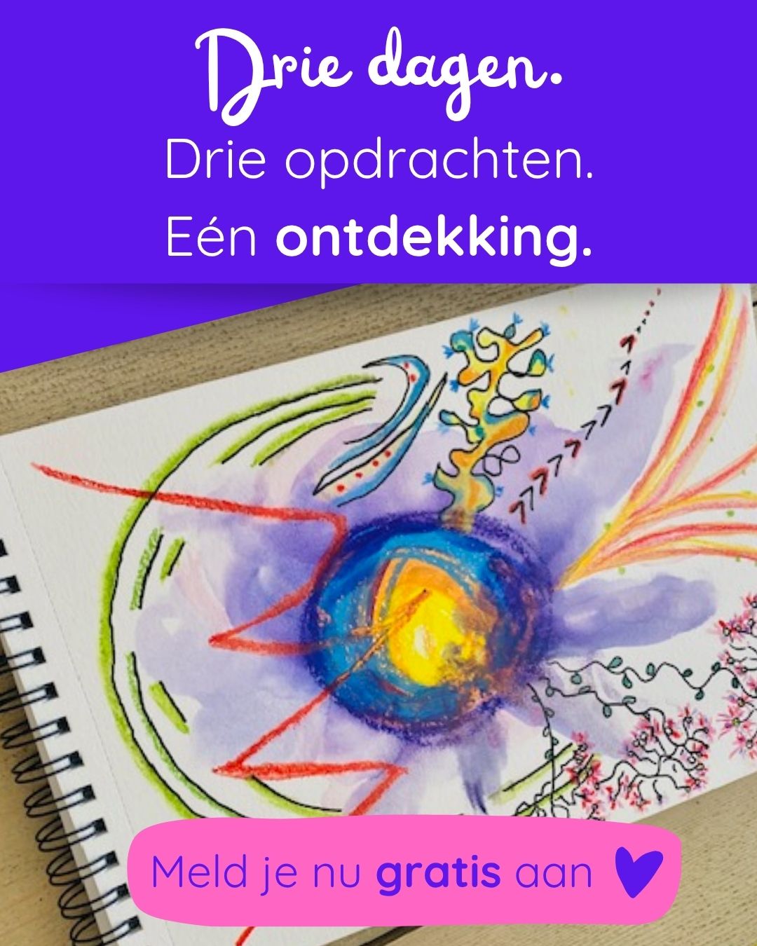 Drie Dagen Kleur Intuïtief Tekenen